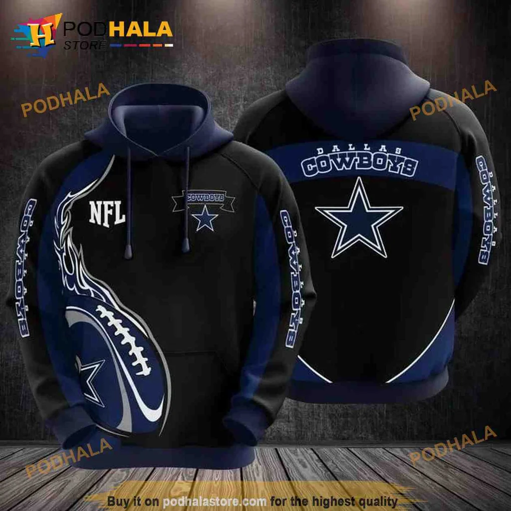 Proud Dallas Cowboys Nfl 3d Hoodie Featuring Iconic Star Logo Design