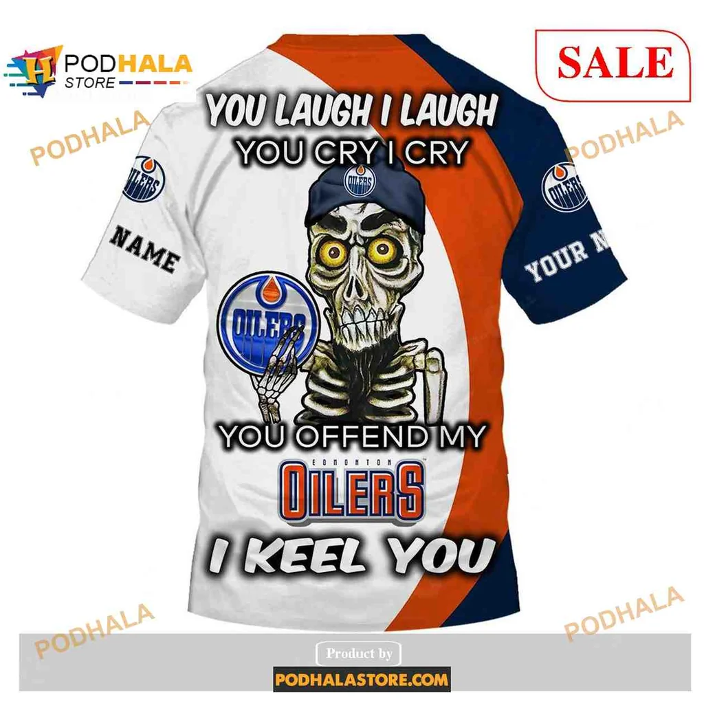 Proud Edmonton Oilers 3D Print Hoodie, Bold Team Logo In Blue And Orange Proud Edmonton Oilers 3D Print Hoodie, Bold Team Logo In Blue And Orange