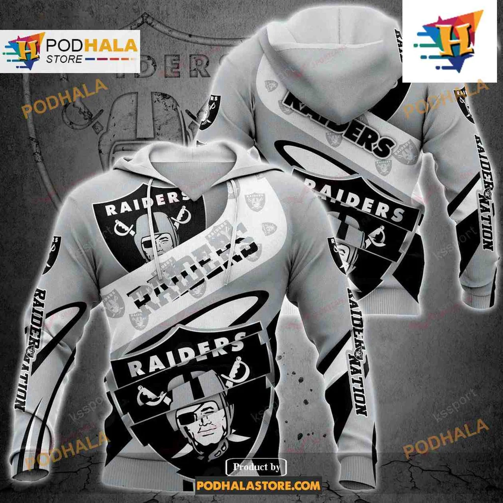 Proud Las Vegas Raiders 3d Hoodie Featuring Bold Team Logo Design