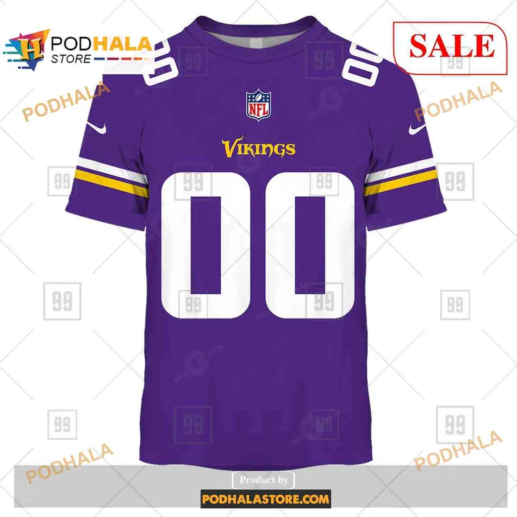 Proud Minnesota Vikings All Over Print Hoodie With Bold White Vikings Design Proud Minnesota Vikings All Over Print Hoodie With Bold White Vikings Design