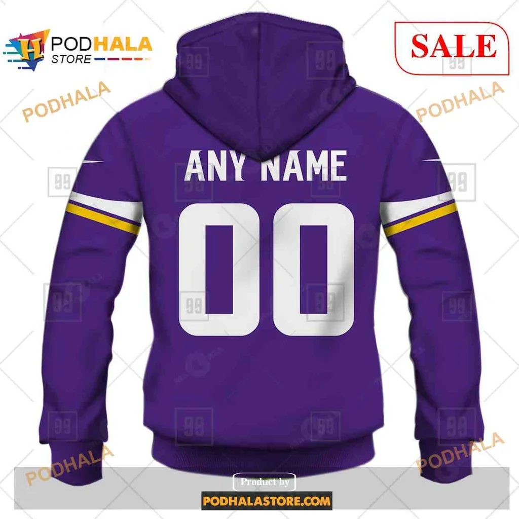 Proud Minnesota Vikings AOP Hoodie With Bold White Vikings Design Proud Minnesota Vikings AOP Hoodie With Bold White Vikings Design