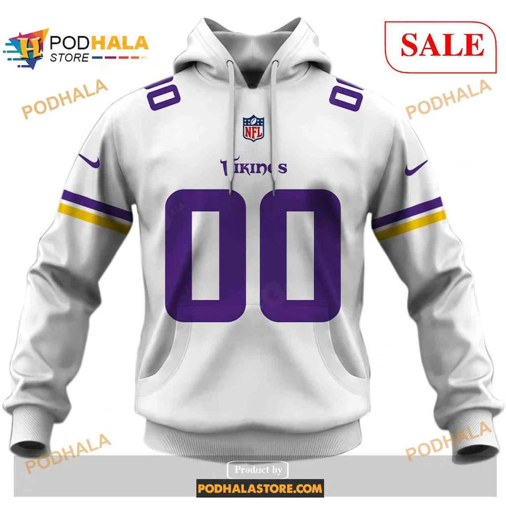 Proud Minnesota Vikings 3d Hoodie With Team Logo And Purple Accents