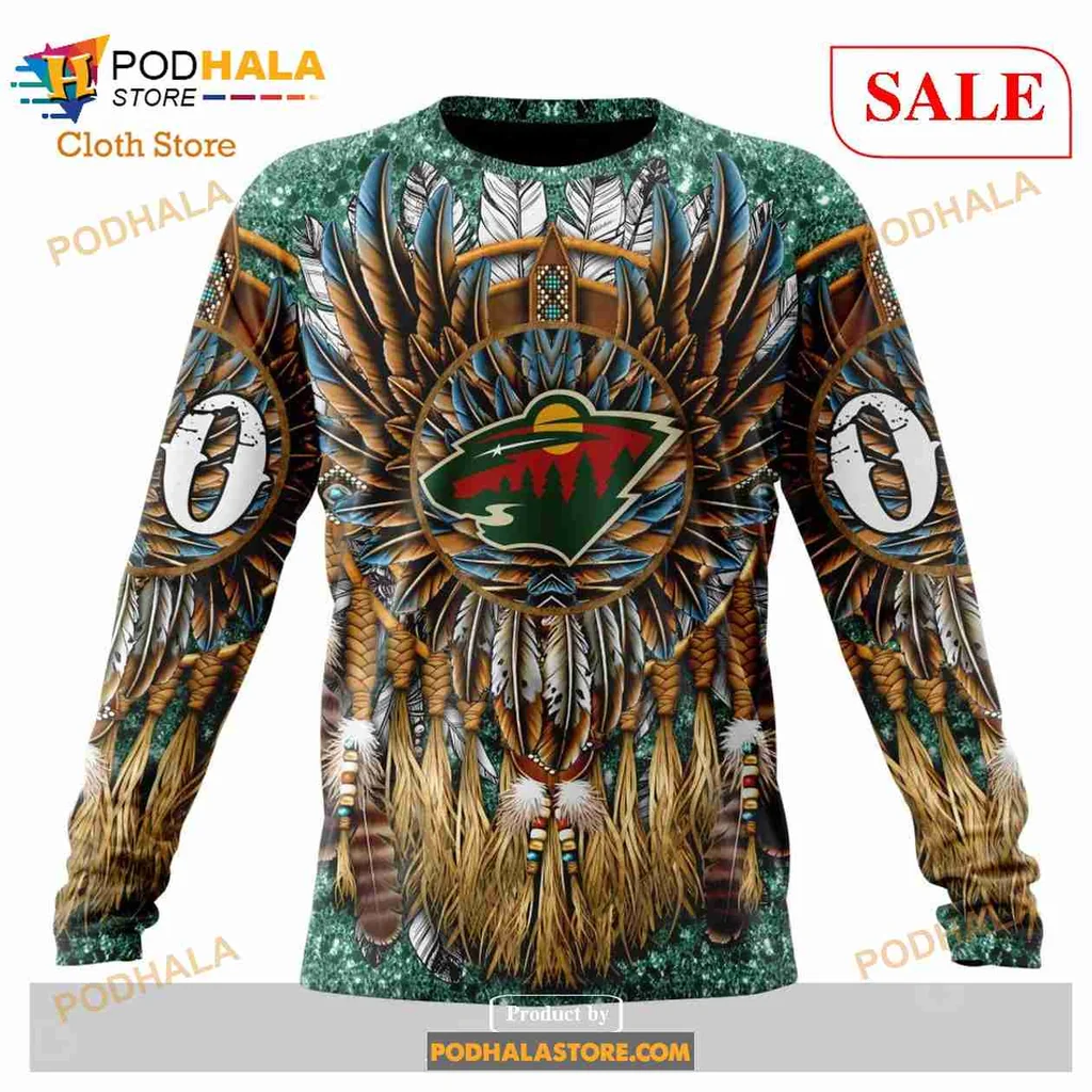Proud Minnesota Wild Native American 3D Print Hoodie Featuring Nature Motif Proud Minnesota Wild Native American 3D Print Hoodie Featuring Nature Motif