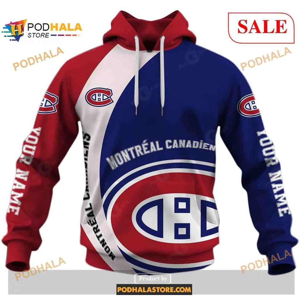 Proud Montreal Canadiens 3d Hoodie, Bold Team Logo And Colors