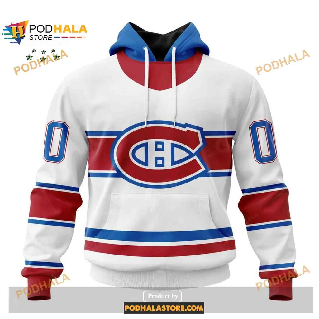 Proud Montreal Canadiens 3d Hoodie With Red And Blue Team Colors