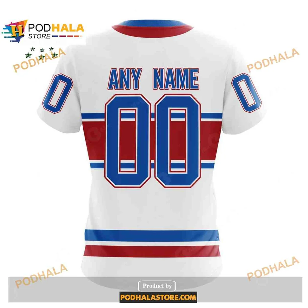 Proud Montreal Canadiens 3D Print Hoodie With Red And Blue Team Colors Proud Montreal Canadiens 3D Print Hoodie With Red And Blue Team Colors