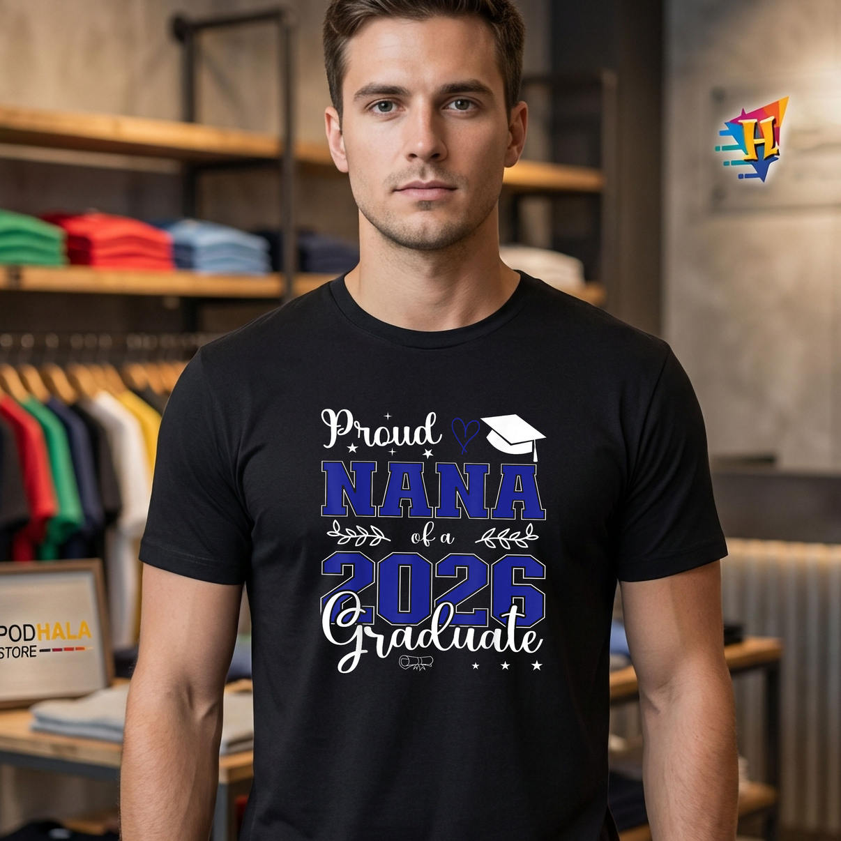 Proud Nana Class Of Graduate For Graduation Shirt 2026 Senior Family Fan Gear