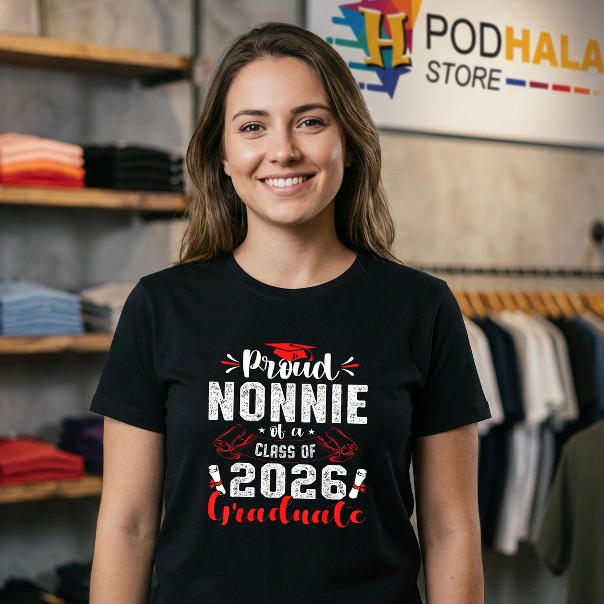 Proud Nonnie Class Of Graduate Graduation Tee 2026 Senior Family Fan Apparel Proud Nonnie Class Of Graduate Graduation Tee 2026 Senior Family Fan Apparel