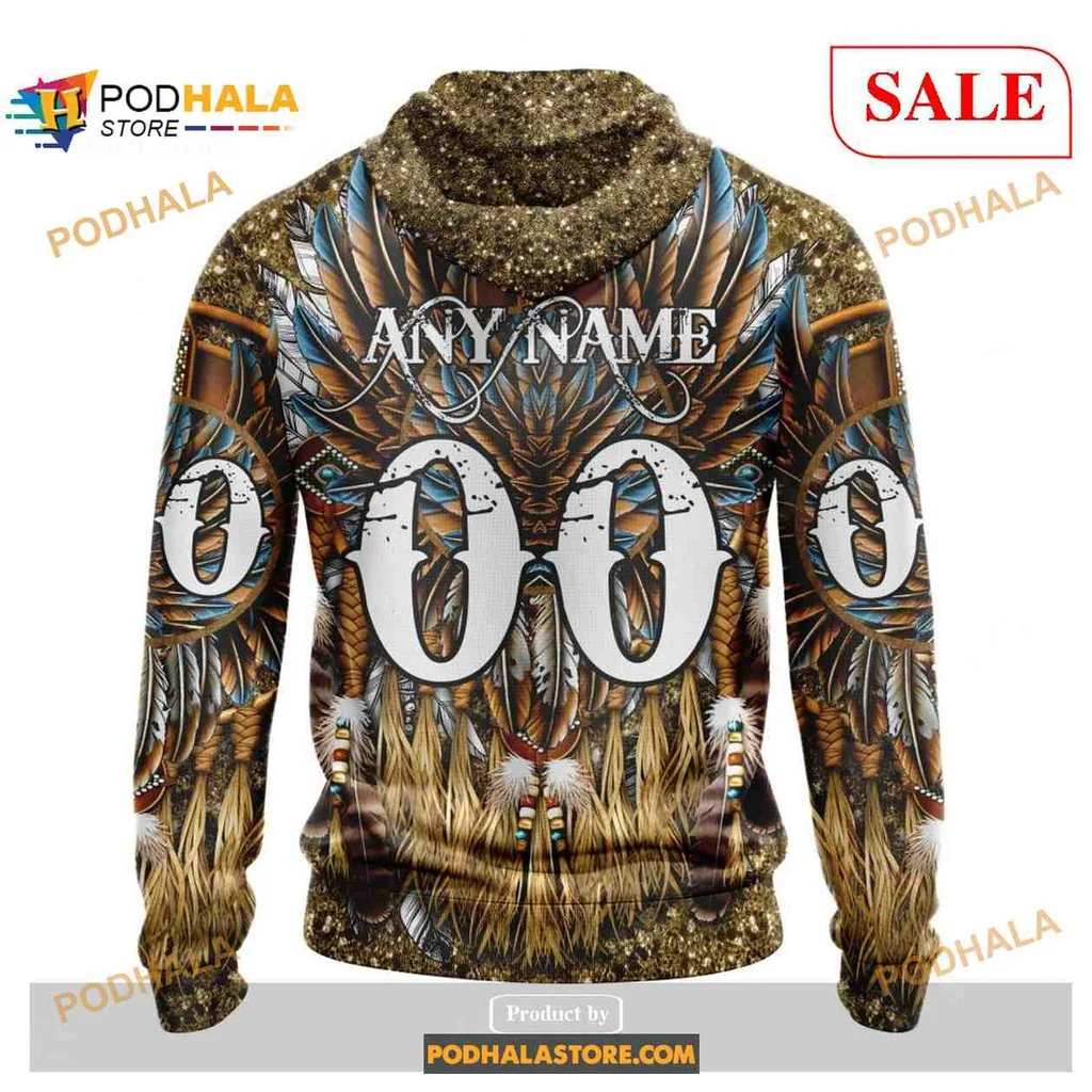 Proud Ottawa Senators Native American All Over Print Hoodie With Intricate Feather Design Proud Ottawa Senators Native American All Over Print Hoodie With Intricate Feather Design