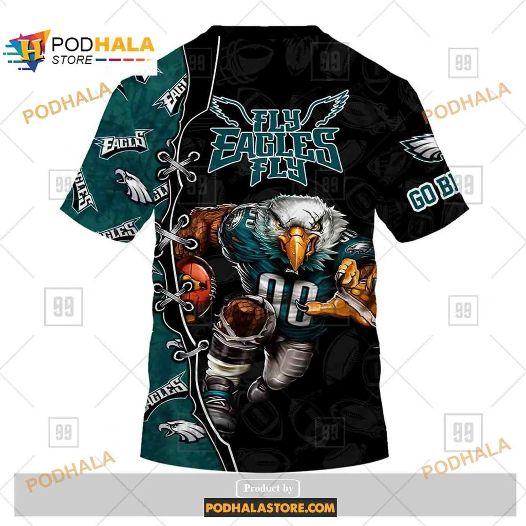 Proud Philadelphia Eagles 3D Print Hoodie, Fierce Eagle Design With Go Birds Spirit Proud Philadelphia Eagles 3D Print Hoodie, Fierce Eagle Design With Go Birds Spirit