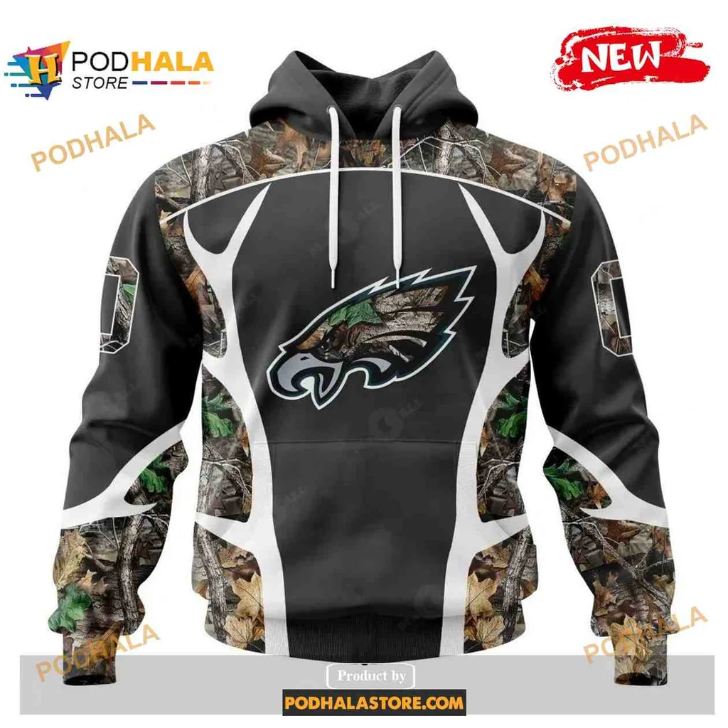 Proud Philadelphia Eagles Camouflage 3d Hoodie With Bold Team Logo
