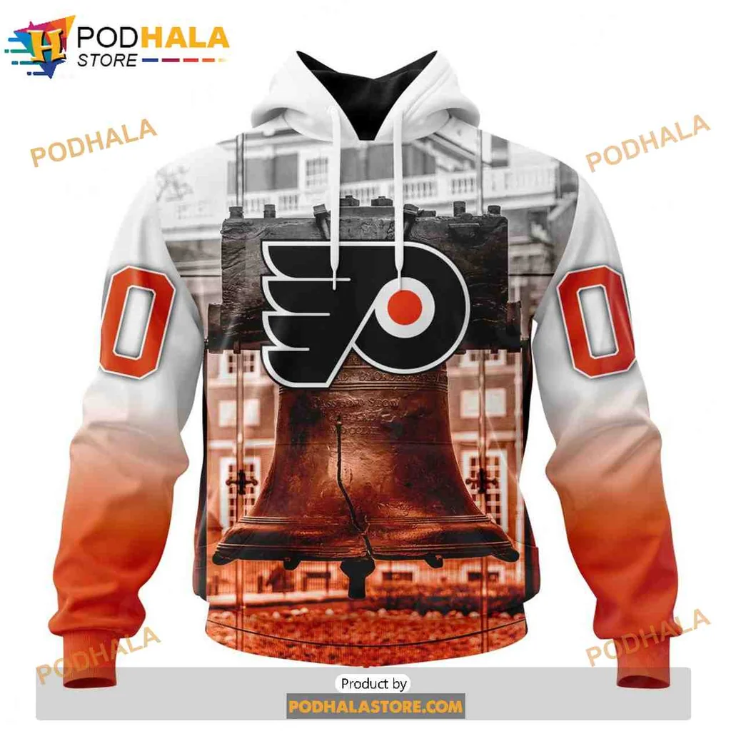 Proud Philadelphia Flyers Liberty Bell 3d Hoodie With Historic Design