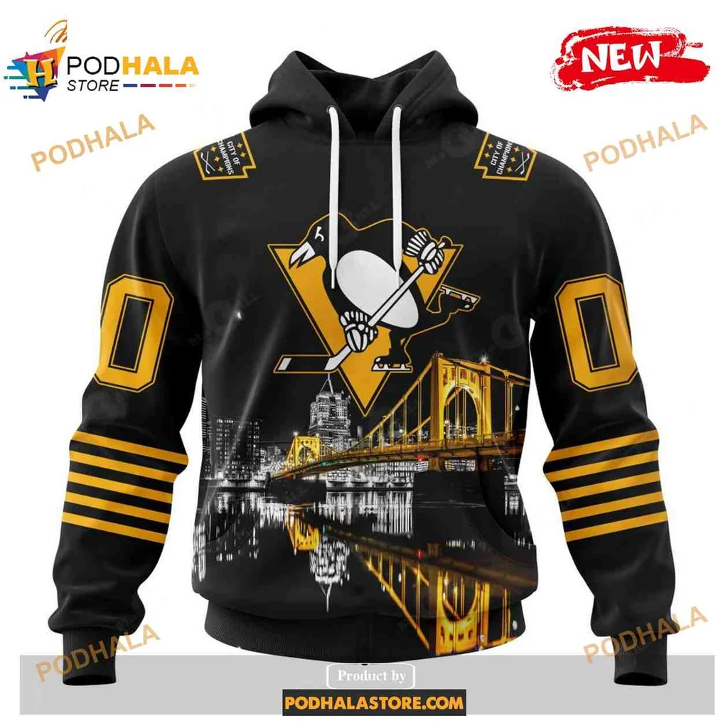 Proud Pittsburgh Penguins 3d Hoodie, City Of The Champions Design