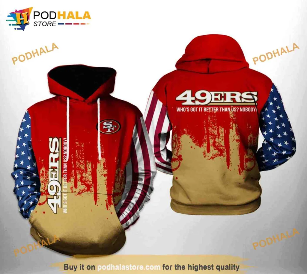 Proud San Francisco 49ers 3d Hoodie Featuring Bold Team Spirit Design