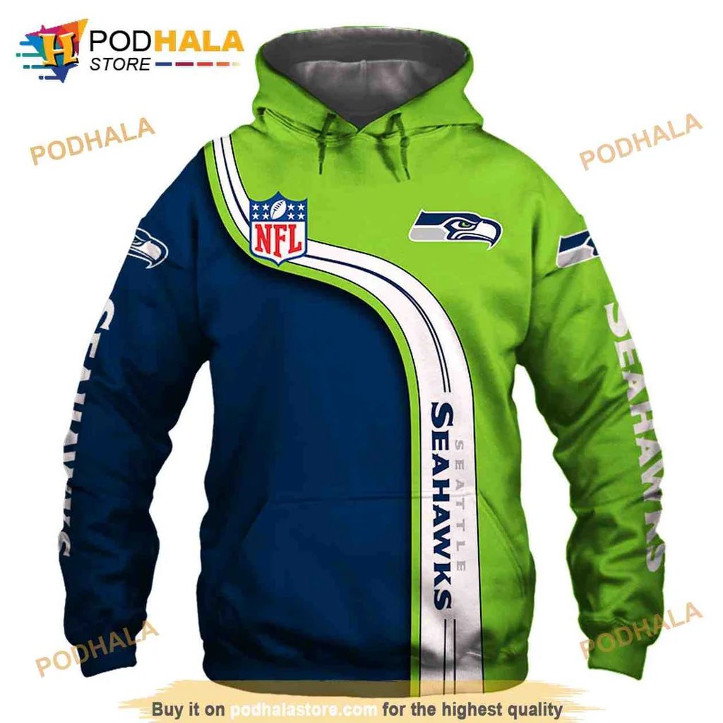 Proud Seattle Seahawks 3d Hoodie Featuring Bold Team Colors And Logos