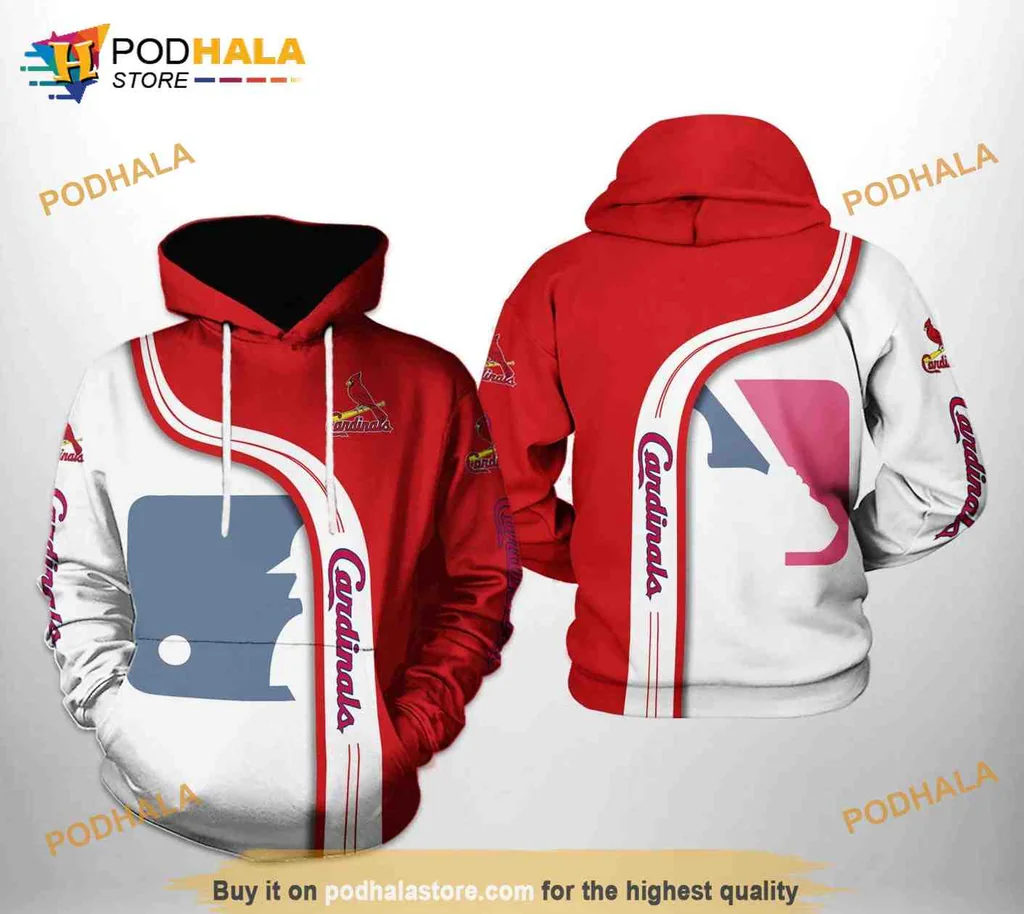 Proud St Louis Cardinals 3d Hoodie With Bold Team Logo Design
