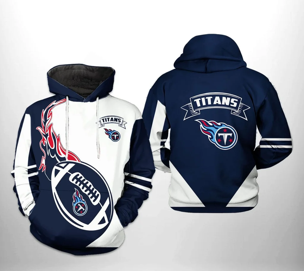 Proud Tennessee Titans 3d Hoodie With Bold Logo And Football Graphic