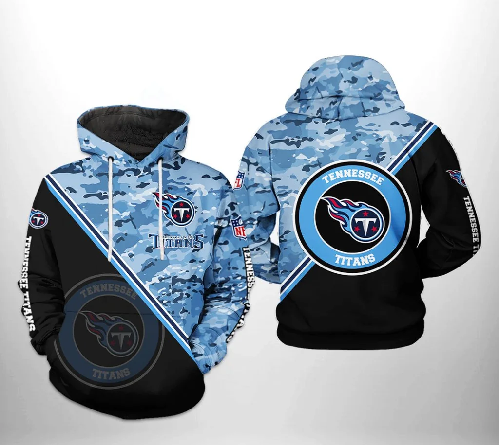 Proud Tennessee Titans Camouflage 3d Hoodie With Team Logo And Bold Design