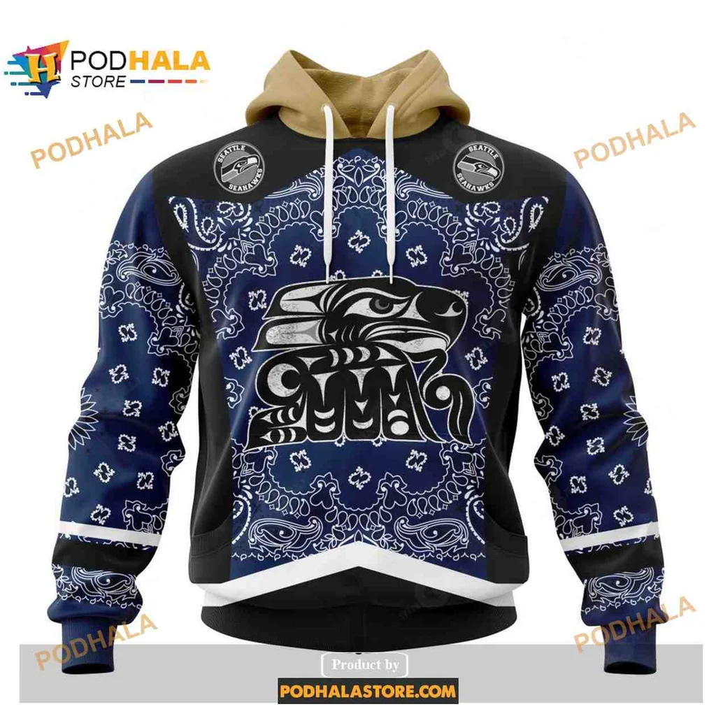 Proud Tribal Eagle 3d Hoodie With Intricate White Patterns