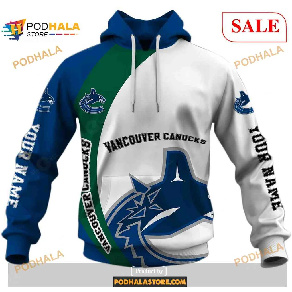 Proud Vancouver Canucks 3d Hoodie, Bold Team Colors And Logo Design