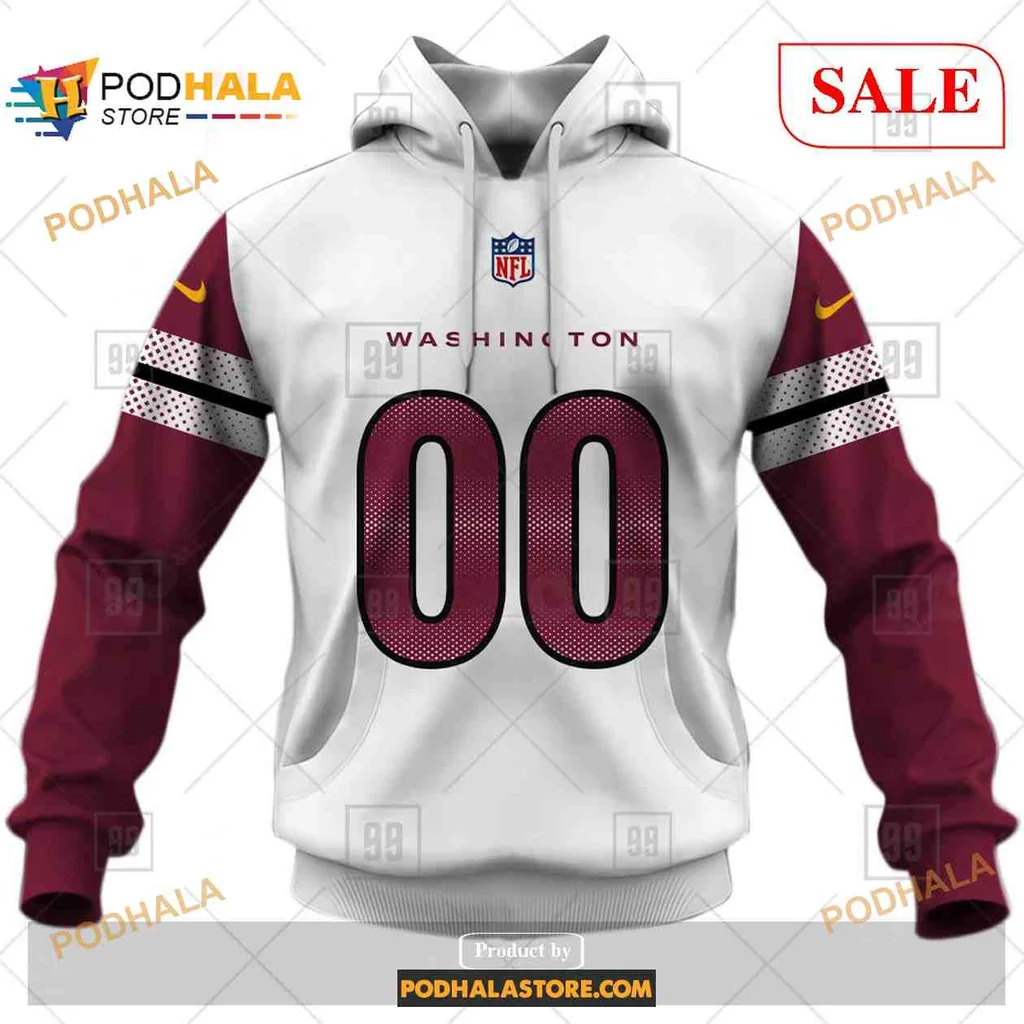 Proud Washington Commanders 3d Hoodie With Bold Team Colors And Custom Number