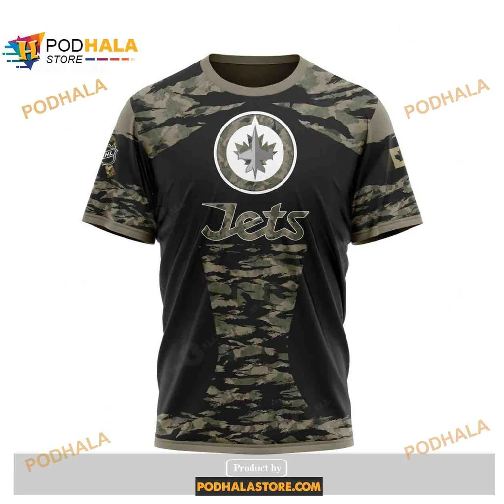Proud Winnipeg Jets Military Camouflage AOP Hoodie With Bold Logo Design Proud Winnipeg Jets Military Camouflage AOP Hoodie With Bold Logo Design