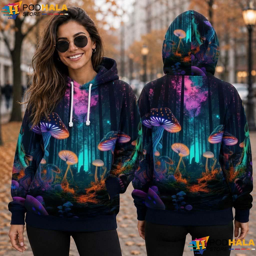 Psychedelic Graphic All Over Print Hoodie Natures Medicine Vibrant Pullover Top Psychedelic Graphic All Over Print Hoodie Natures Medicine Vibrant Pullover Top