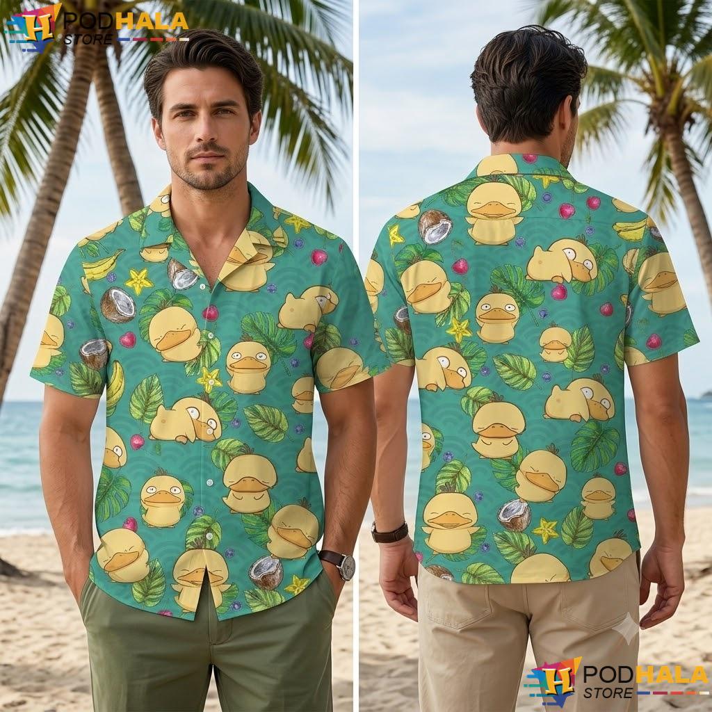 Psyduck Tropical Tropical Shirt Funny Summer Beach Vacation Outfit Top Psyduck Tropical Tropical Shirt Funny Summer Beach Vacation Outfit Top