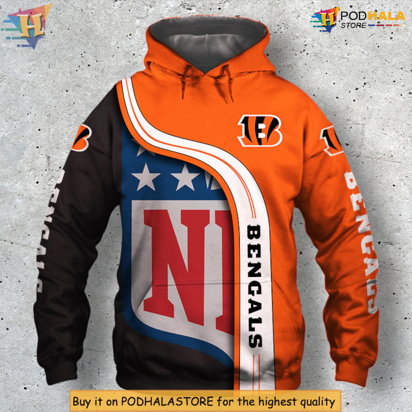 Pullover Zip Combo Style Cincinnati Bengals Youth Hoodie 3D NFL Apparel Pullover Zip Combo Style Cincinnati Bengals Youth Hoodie 3D NFL Apparel