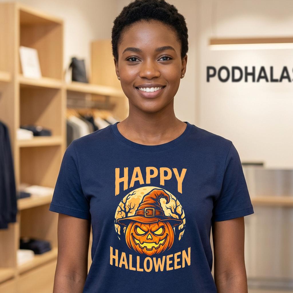 Pumpkin Witch Hat Scary Halloween Tee Happy Festive Outfit Top Pumpkin Witch Hat Scary Halloween Tee Happy Festive Outfit Top