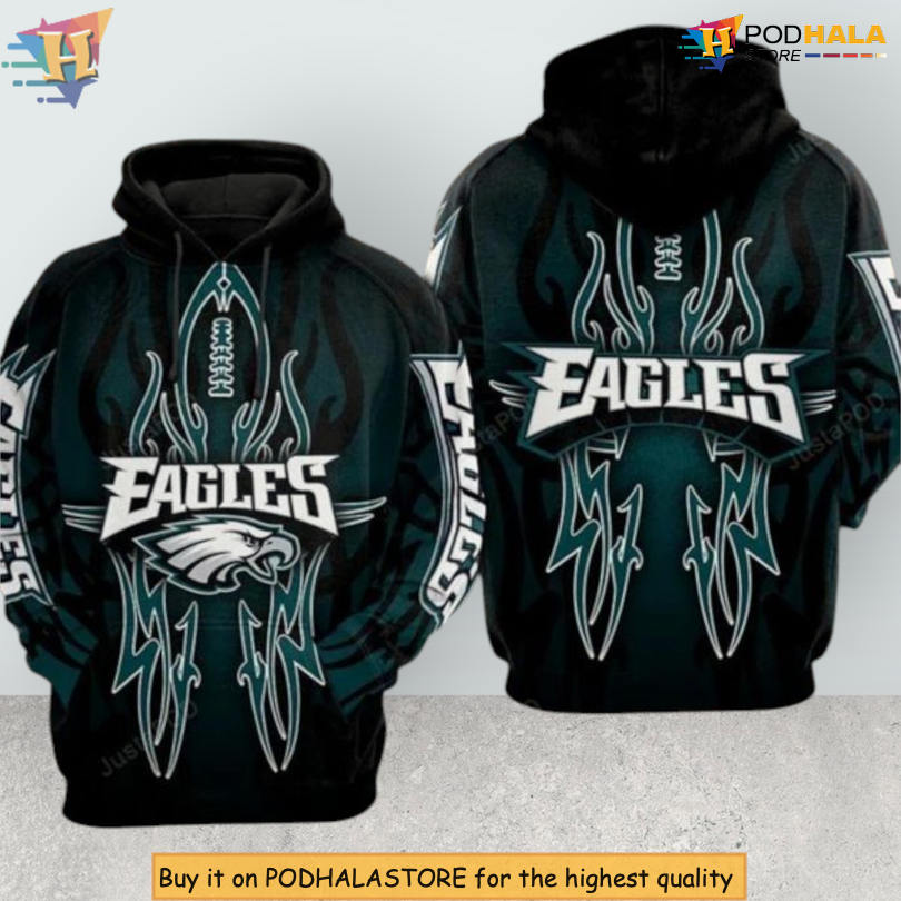 Punisher Iconic Design Philadelphia Eagles 3D Hoodie NFL Football Apparel