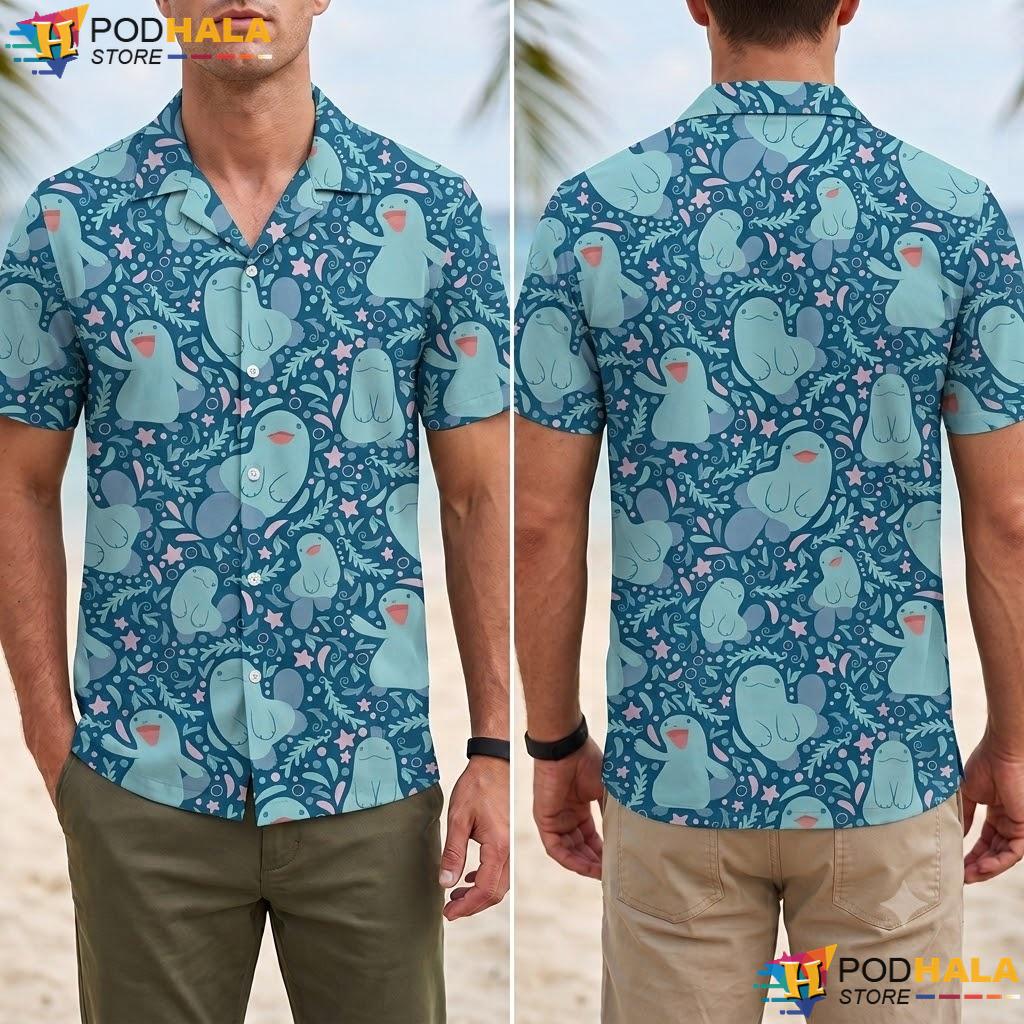 Quagsire Water Pattern Tropical Shirt Tropical Summer Beach Outfit Top Quagsire Water Pattern Tropical Shirt Tropical Summer Beach Outfit Top
