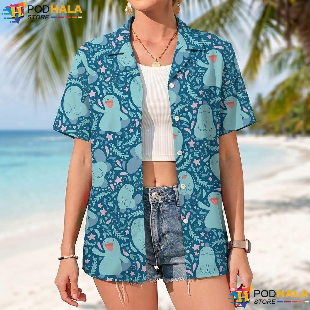 Quagsire Water Pattern Tropical Shirt Tropical Summer Beach Outfit Top Quagsire Water Pattern Tropical Shirt Tropical Summer Beach Outfit Top