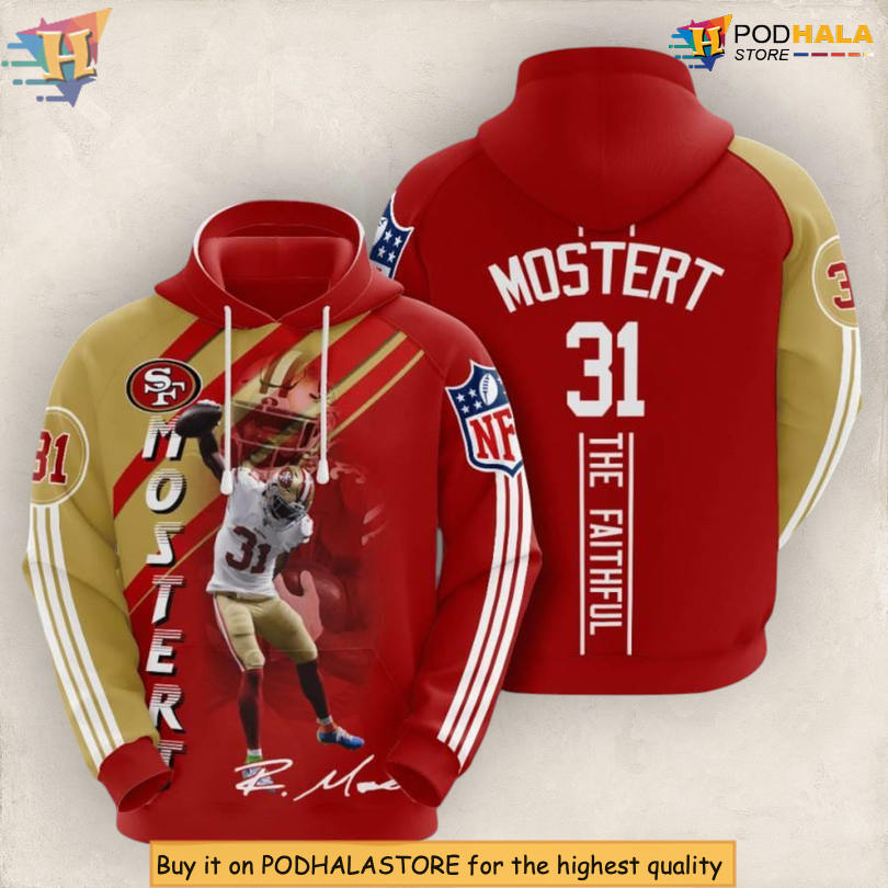 Raheem Mostert Speed Run 3D Youth 49ers Hoodie For Passionate Football Fans Raheem Mostert Speed Run 3D Youth 49ers Hoodie For Passionate Football Fans