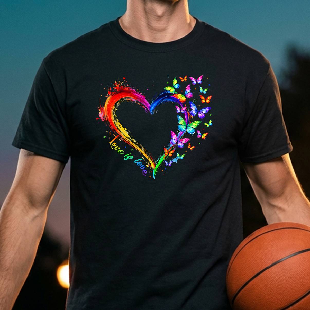 Rainbow Love Is Love LGBT Pride Tshirt Gay Lesbian Butterfly Heart Mens Rainbow Love Is Love LGBT Pride Tshirt Gay Lesbian Butterfly Heart Mens