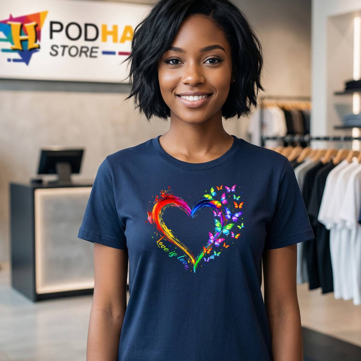 Rainbow Love Is Love LGBT Pride Tee Gay Lesbian Butterfly Heart Mens Rainbow Love Is Love LGBT Pride Tee Gay Lesbian Butterfly Heart Mens