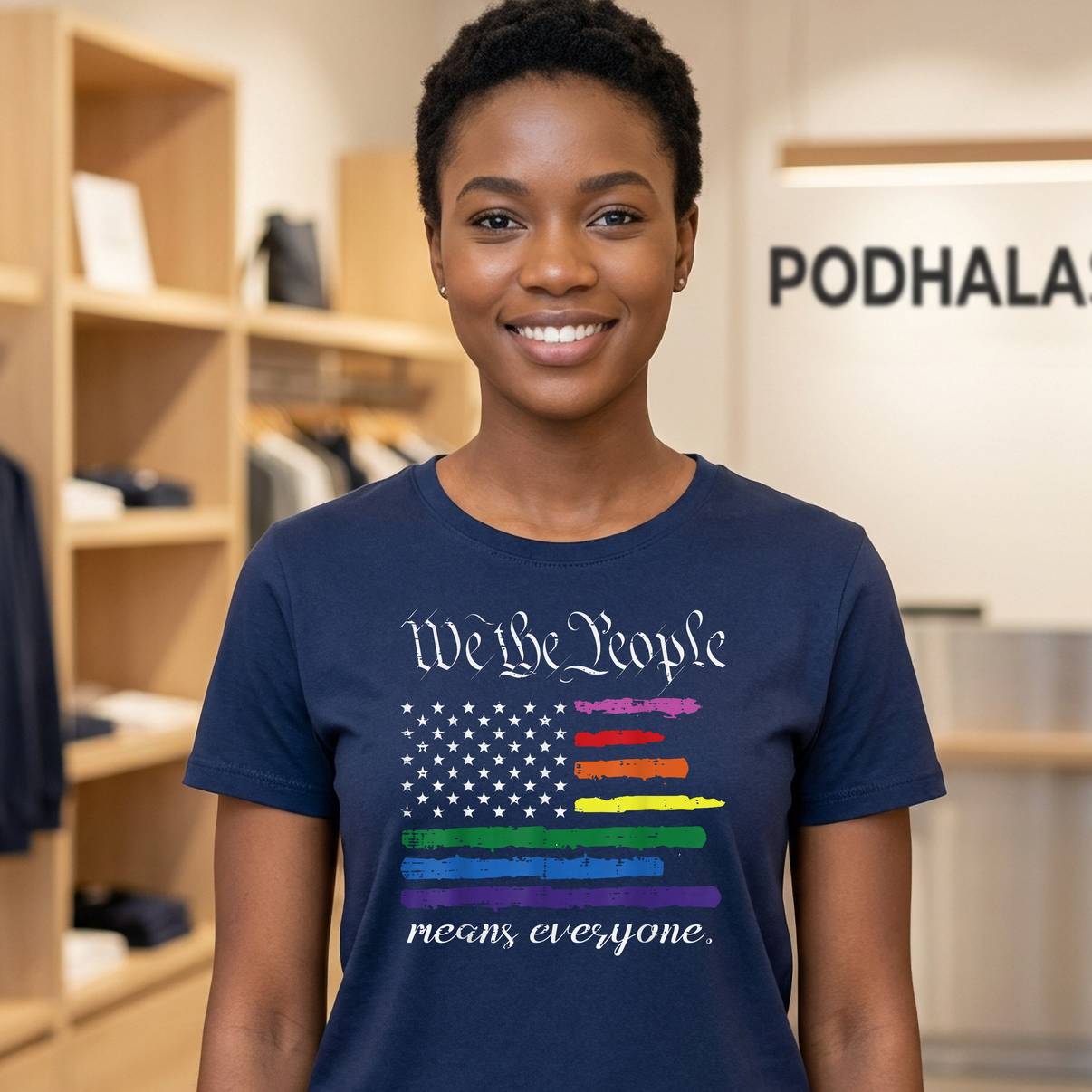 Rainbow US Flag We The People Tee Everyone LGBTQ Gay Pride For Mens Rainbow US Flag We The People Tee Everyone LGBTQ Gay Pride For Mens