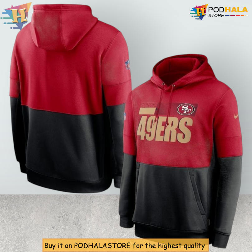 Red 2020 Jersey Style 3D SF 49ers Zip Up Hoodie For Faithful NFL Fans
