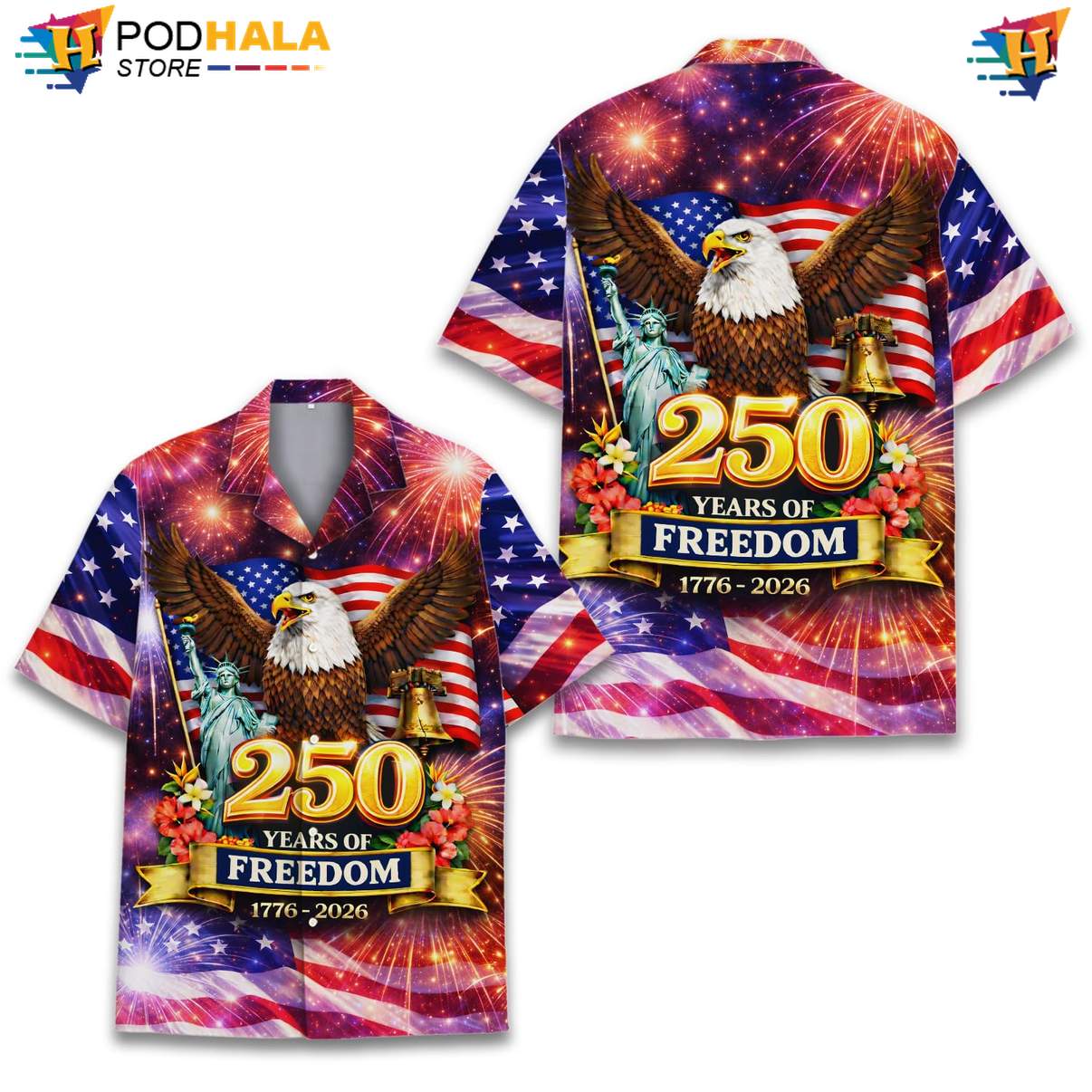 Red USA 250th Anniversary Tropical Shirt Mens Patriotic Fourth Of July Gear Red USA 250th Anniversary Tropical Shirt Mens Patriotic Fourth Of July Gear