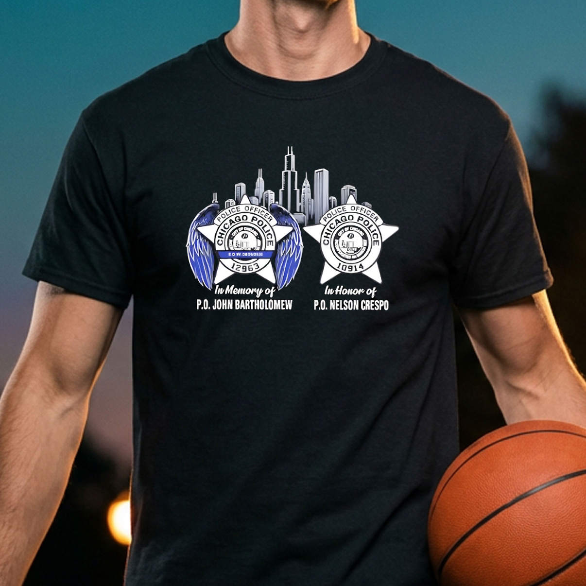 Remember And Honor PO John Shirt Bartholomew Nelson Crespo Graphic Casual