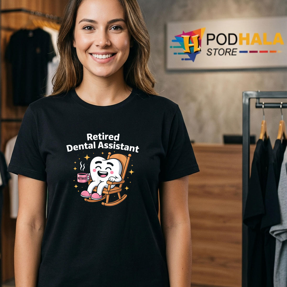 Retired Dental Assistant Funny Shirt 2026 Retirement Graphic Fan Apparel Gifts