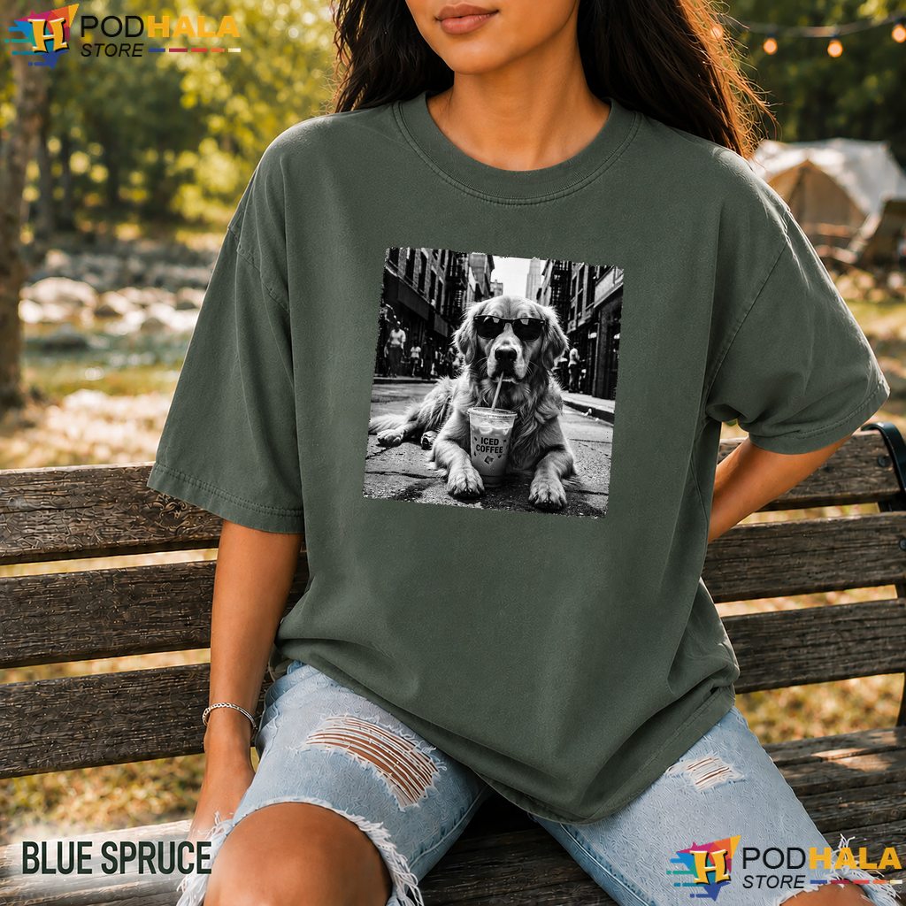 Retriever Iced Milk Coffee Comfort Colors Shirt Cute Dog Lover Art Apparel Retriever Iced Milk Coffee Comfort Colors Shirt Cute Dog Lover Art Apparel