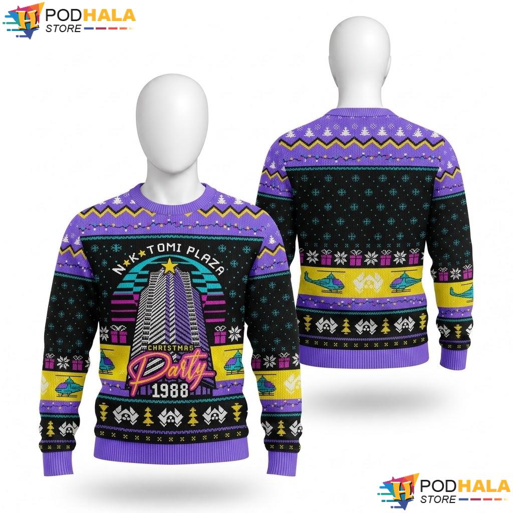 Retro Building Vibrant 1988 Holiday Sweater Festive Christmas Apparel