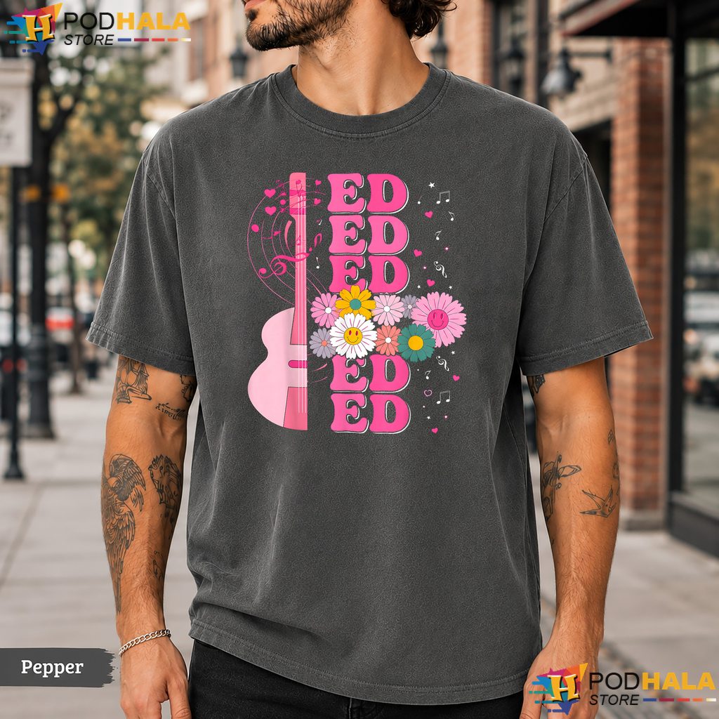 Retro Ed Name Personalized Comfort Colors T-Shirt Groovy 80s Girls Apparel