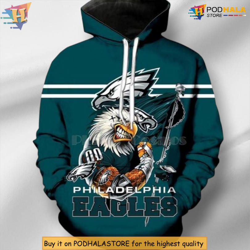 Retro Football Design Philadelphia Eagles Retro Hoodie Custom NFL Print