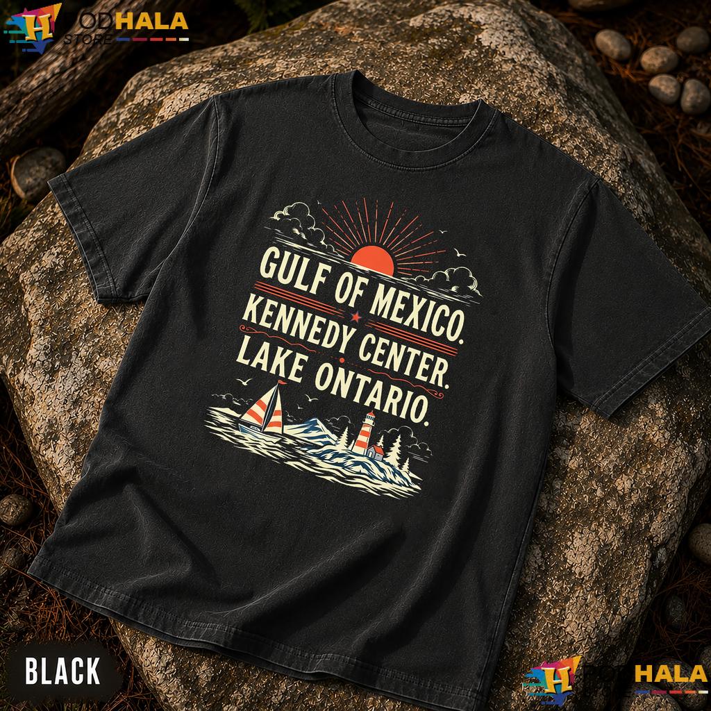 Retro Gulf Lake Ontario Comfort Colors T-Shirt Vintage Kennedy Sunset
