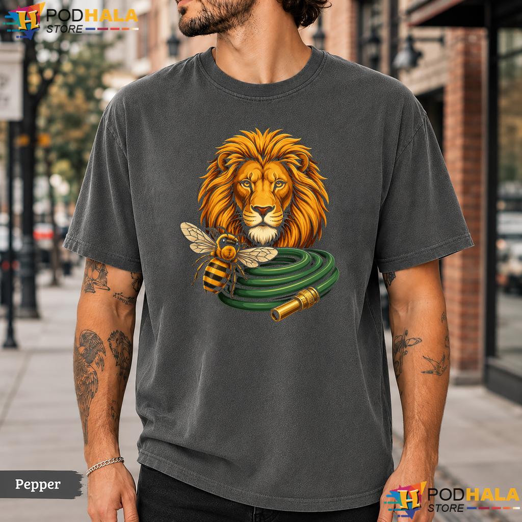 Retro Hose Bee Lion Comfort Colors T-Shirt Funny Pun Intended Graphic