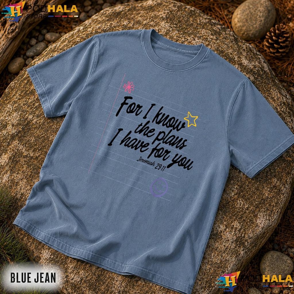Retro I Know The Plans Comfort Colors Shirt Christian Teacher Faith Apparel Retro I Know The Plans Comfort Colors Shirt Christian Teacher Faith Apparel