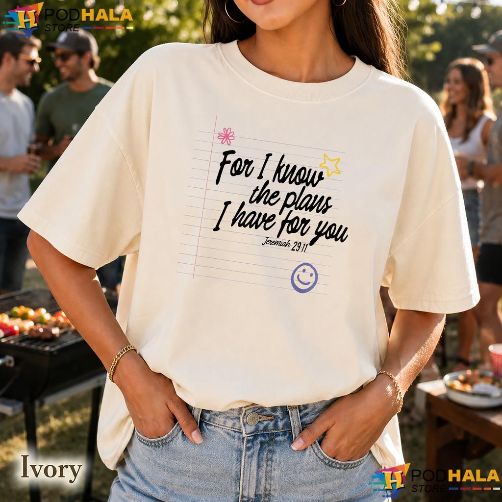 Retro I Know The Plans Comfort Colors Tshirt Christian Teacher Faith Apparel Retro I Know The Plans Comfort Colors Tshirt Christian Teacher Faith Apparel