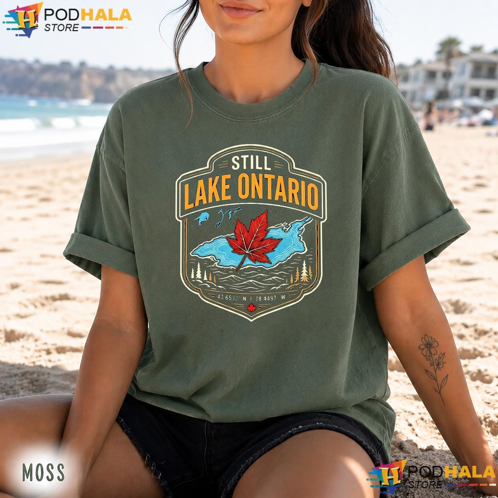 Retro Maple Lake Ontario Comfort Colors Tee Still Canadian Graphic Retro Maple Lake Ontario Comfort Colors Tee Still Canadian Graphic